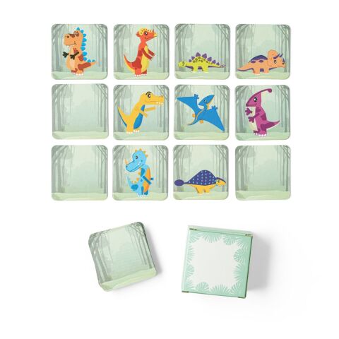 TRICERATOPS. Memory-Spiel mit 20 Teilen Hellgrün | ohne Werbeanbringung | Nicht verfügbar | Nicht verfügbar | Nicht verfügbar