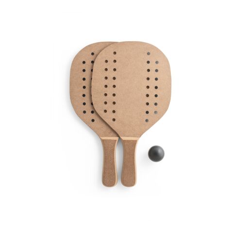 TAPIA. Strandschläger aus MDF Natur dunkel | ohne Werbeanbringung | Nicht verfügbar | Nicht verfügbar | Nicht verfügbar