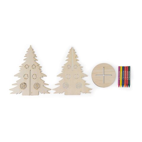 PINERY. Zerlegbarer Weihnachtsbaum aus Holz zum Bemalen Naturhell | ohne Werbeanbringung | Nicht verfügbar | Nicht verfügbar | Nicht verfügbar