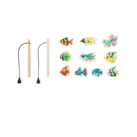 FISHY. Angelspiel mit 10 Holzfischen, ideal für Kinder Natur | ohne Werbeanbringung | Nicht verfügbar | Nicht verfügbar | Nicht verfügbar