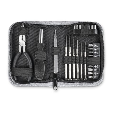 BESSEMER. 24-teiliges Multifunktionswerkzeug-Set aus Kohlenstoffstahl schwarz