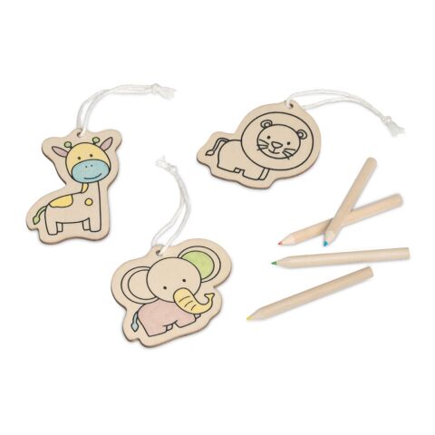 FAUNE. Malset für Kinder aus Holz Natur | ohne Werbeanbringung | Nicht verfügbar | Nicht verfügbar | Nicht verfügbar