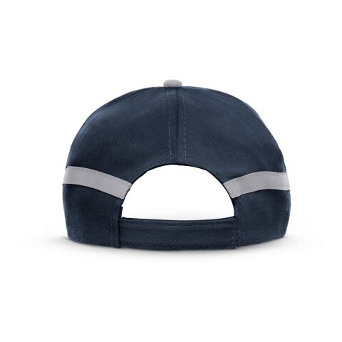 JONES. Kappe aus Polyester (160 g/m²) mit Reflektorelementen Blau | ohne Werbeanbringung | Nicht verfügbar | Nicht verfügbar | Nicht verfügbar