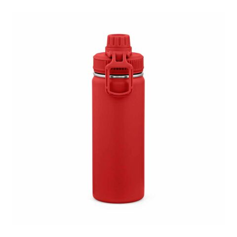 Salween Trinkflasche 560ml aus recy. Edelstahl.Doppelwandig, Doppelverschluss,Tragegriff Rot