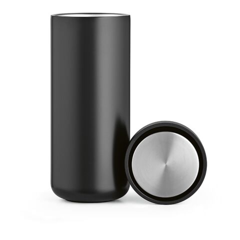 Senegal Reisebecher recy.Edelstahl, 400 ml. Mit 360°Push-Verschluss Schwarz | ohne Werbeanbringung | Nicht verfügbar | Nicht verfügbar | Nicht verfügbar