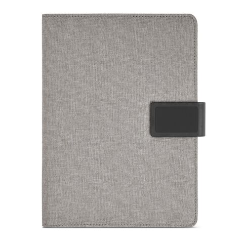 Tolstoy A5-Mappe rPET. Notizblock mit 64-seitigem FSC.Verschluss aus rPU Dunkelgrau | ohne Werbeanbringung | Nicht verfügbar | Nicht verfügbar | Nicht verfügbar