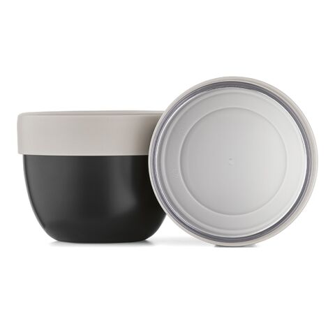 Rembrandt 600 Thermobehälter recy.Edelstahl, 580 ml. Mit 2 Fächern Schwarz | ohne Werbeanbringung | Nicht verfügbar | Nicht verfügbar | Nicht verfügbar