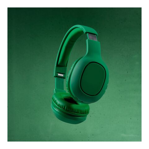 Galileo Kopfhörer aus rABS, 200 mAh. 8 Stunden Wiedergabezeit Grün | ohne Werbeanbringung | Nicht verfügbar | Nicht verfügbar | Nicht verfügbar