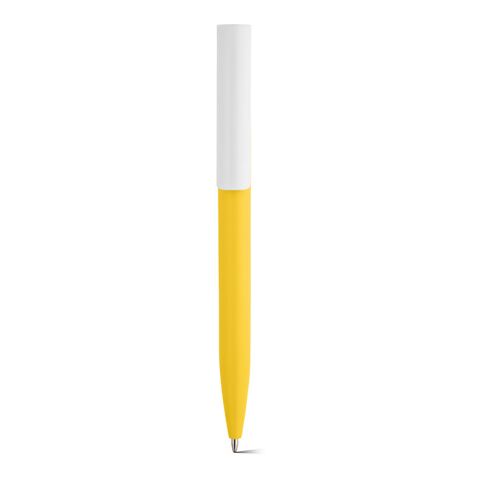 Amado Kugelschreiber recy. ABS, blau, Dokumental®-Tinte 0,5km Gelb
