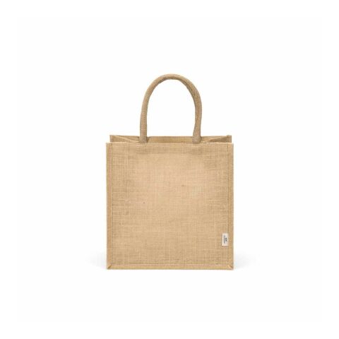 Nuptse Einkaufstasche aus Jute, 34cm Henkel Natur