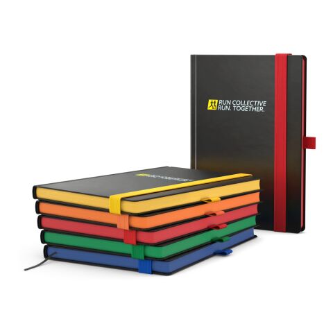 Notizbuch Hardcover Color-Book Ausstattung farbig Gelb | ohne Werbeanbringung | Winkelkaro | Siebdruck-Digital inkl.