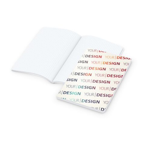 Notizbuch Flexx-Book Umfang groß Karton-Softcover individuell bedruckt DIN A5 | ohne Werbeanbringung | Naturkarton | Punktraster