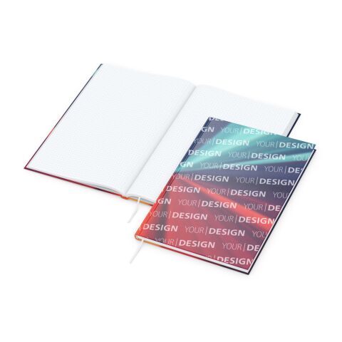 Notizbuch Note-Book Ecken spitz Hardcover individuell bedruckt DIN A4 | ohne Werbeanbringung | matt | Punktraster