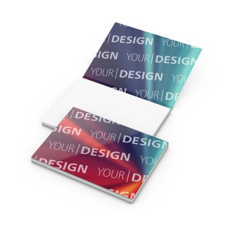 Haftnotizblock Cover Karton Format mittel Karton-Umschlag 100 × 72 mm | Nicht verfügbar | ohne Werbeanbringung | ohne Werbeanbringung | 100 × 72&nbsp;mm / weiß | glänzend