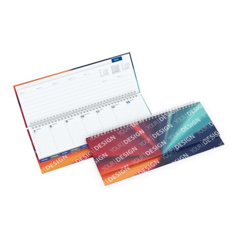 Tisch-Querkalender Master Monatsregister 1 Woche = 2 Seiten 8–21 Uhr 310 × 135 mm | ohne Werbeanbringung | Nicht verfügbar | Nicht verfügbar | Papier-Hardcover matt