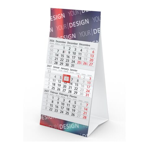Tischkalender Mini 3 Karton-Dachaufsteller Hellgrau | 95 × 198 mm | Nicht verfügbar | Nicht verfügbar | Nicht verfügbar