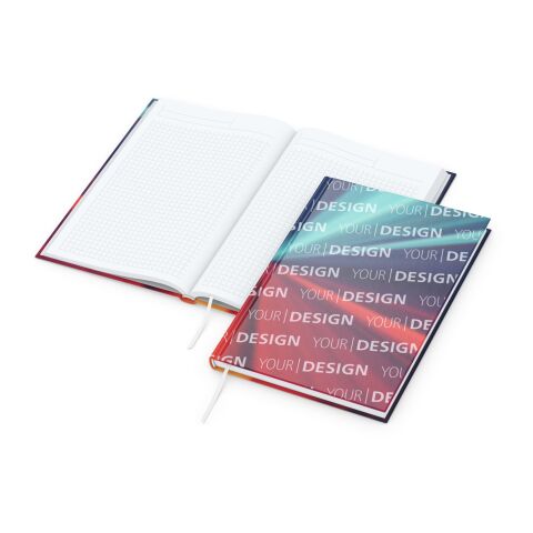 Notizbuch Note-Book Ecken spitz Hardcover individuell bedruckt 4C-Quality | glänzend | Winkelkaro