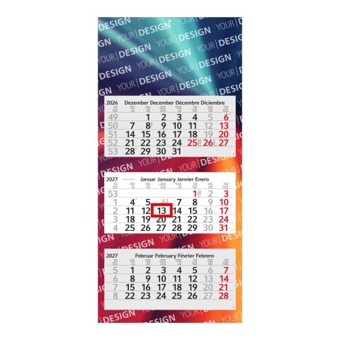 3-Monatskalender Mehrblock Profil 3 Schrift modern Hellgrau | 330 × 700 mm | ohne Werbeanbringung | Nicht verfügbar | Nicht verfügbar | Nicht verfügbar