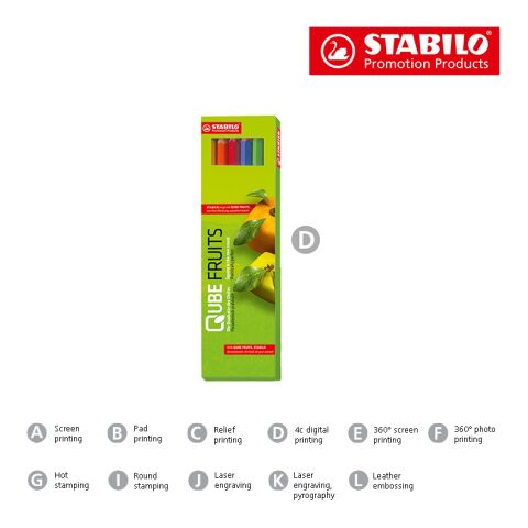 STABILO 1785 Farbstift-Set 4c-Digitaldruck