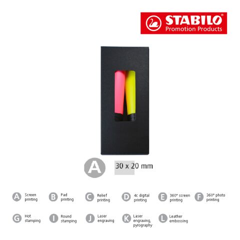 STABILO NEON 2er-Set Leuchtmarkierer Nicht verfügbar | ohne Werbeanbringung