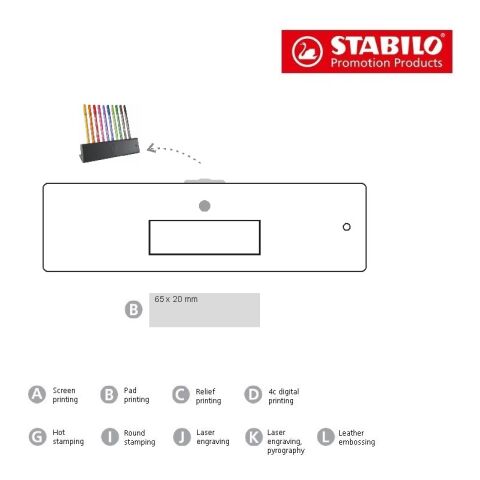 STABILO Pen 68 Click Set für 10 Fasermaler ohne Werbeanbringung