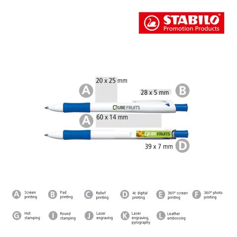 STABILO concept image Kugelschreiber 2-farbiger Tampondruck | ohne Werbeanbringung