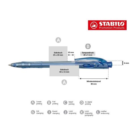 STABILO liner Kugelschreiber grün | ohne Werbeanbringung | ohne Werbeanbringung | ohne Werbeanbringung