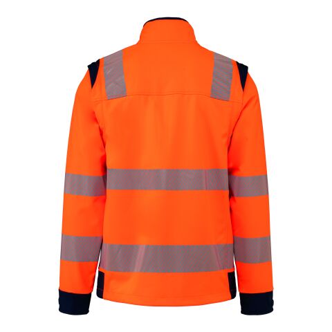 Softshell-Sicherheitsjacke mit abnehmbaren Ärmeln, 300 g/m² orange-marineblau | 2XL | Nicht verfügbar | Nicht verfügbar