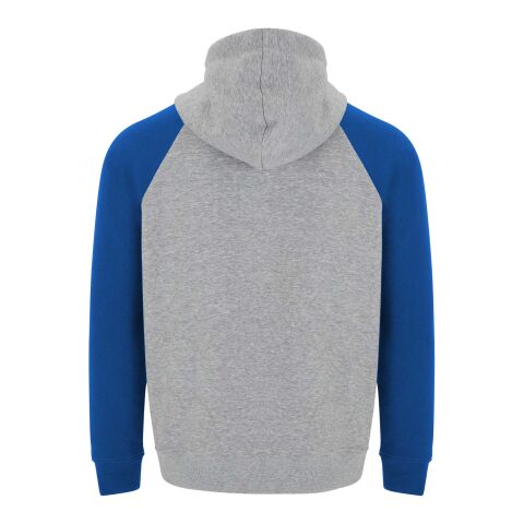Badet zweifarbiger Kapuzenpullover für Kinder  heather grau-royalblau | 3/4