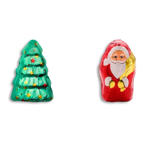 "Rausch Plantagen" Schokoladen-Figuren in Klappkarte klein Digitaldruck | Weihnachtsmann