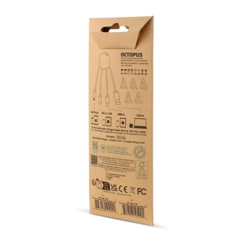 2087 | Xoopar Octopus Charging cable Schwarz