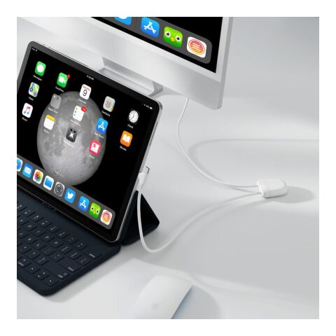 Xoopar Ice-C GRS Charging cable Weiss | ohne Werbeanbringung | Nicht verfügbar | Nicht verfügbar | Nicht verfügbar