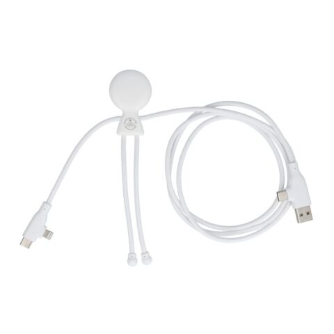 Xoopar Mr. Bio Lang 60W PD Multi-Ladekabel 1.2 Meter Weiss | ohne Werbeanbringung | Nicht verfügbar | Nicht verfügbar