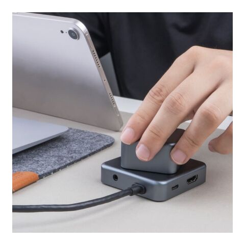 Xoopar GRS Cubbi Hub Dunkelgrau | ohne Werbeanbringung | Nicht verfügbar | Nicht verfügbar | Nicht verfügbar