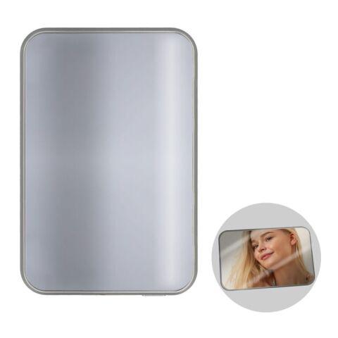 Xoopar Smile Wireless Mirror Powerbank Kompatibel mit MagSafe 5000mAh Hellgrau | ohne Werbeanbringung | Nicht verfügbar | Nicht verfügbar