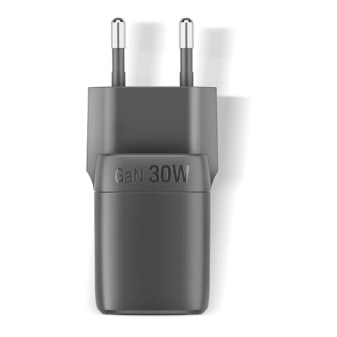 Fresh 'n Rebel 30W Schnellladegerät GaN USB-C &amp; USB-A Dunkelgrau | ohne Werbeanbringung