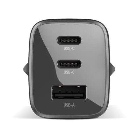 Fresh 'n Rebel 67W Laptop-Ladegerät GaN USB-C und USB-A Dunkelgrau | ohne Werbeanbringung | Nicht verfügbar | Nicht verfügbar