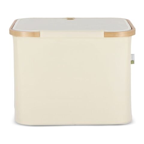 InSideOut faktbarer Korb mit Deckel Sogne 40,5 x 33 x 30cm Ecru | ohne Werbeanbringung | Nicht verfügbar | Nicht verfügbar