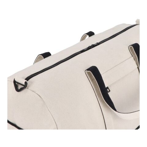 InSideOut Reuuz Canvas Reise-/Sporttasche 28 x 56 x 28 cm Beige-Schwarz | Digital Transferdruck | Fach | 140 mm x 140 mm