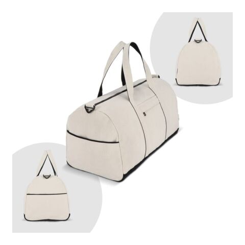 InSideOut Reuuz Canvas Reise-/Sporttasche 28 x 56 x 28 cm Beige-Schwarz