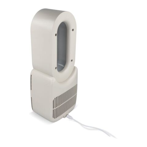 inSideOut Brislux – Rotorloser Softwind-Ventilator mit LED-Licht Beige