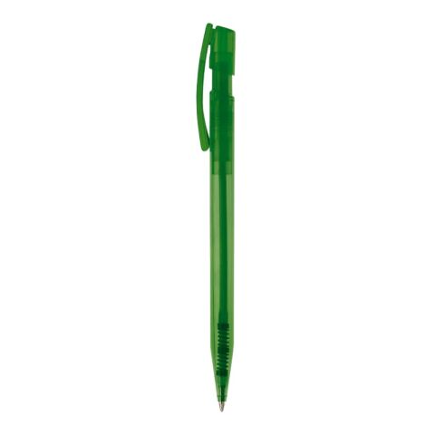 Kugelschreiber Nash Transparent Grün-Grün | 1-farbiger Siebdruck | 270° vom Clip | 45 mm x 25 mm | Nicht verfügbar