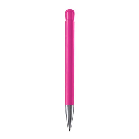 Kugelschreiber Atlas Hardcolour mit Metallspitze Rosa | 1-farbiger Siebdruck | 270° vom Clip | 50 mm x 25 mm | Nicht verfügbar