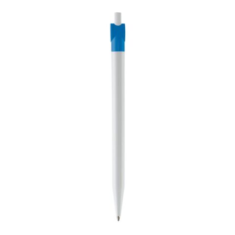 Kugelschreiber Futurepoint Hardcolour Weiss-Hellblau | 1-farbiger Siebdruck | 180° vom Clip | 50 mm x 25 mm | Nicht verfügbar