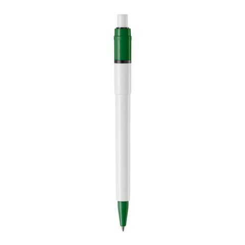 Kugelschreiber Baron Colour Hardcolour Weiss-Grün | 1-farbiger Siebdruck | 180° vom Clip | 45 mm x 25 mm | Nicht verfügbar
