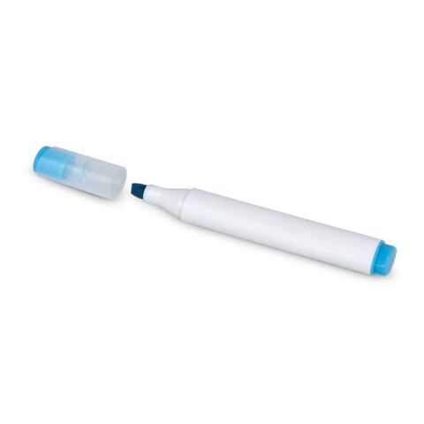 Ovaler Textmarker Blau / Weiss | ohne Werbeanbringung | Nicht verfügbar | Nicht verfügbar