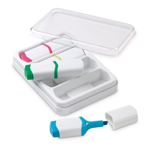 Textmarkter Set 4St. 75mm regenbogenfarben | 1-farbiger Tampondruck | textmarker gelb seite 1 | 15 mm x 10 mm | Nicht verfügbar