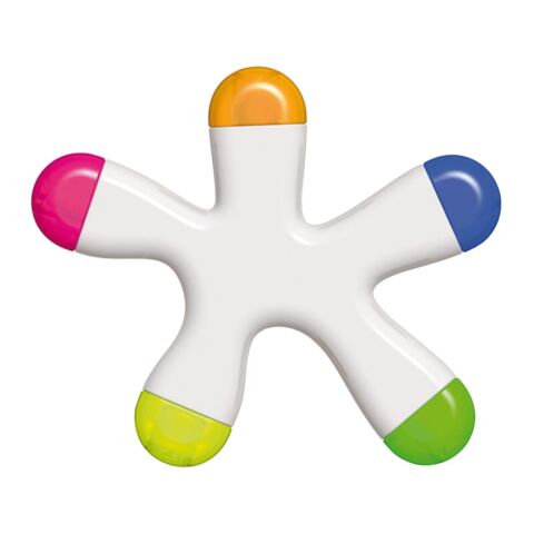 Textmarker Drop/Kleks Weiss | 1-farbiger Tampondruck | Seite 1 | 30 mm x 10 mm | Nicht verfügbar