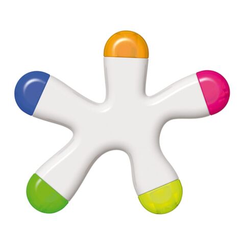 Textmarker Drop/Kleks Weiss | 1-farbiger Tampondruck | Seite 1 | 30 mm x 10 mm | Nicht verfügbar