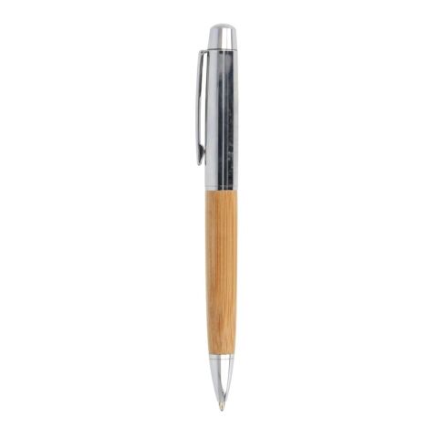 Metallkugelschreiber Bambus im Köcher Natur | Gravur | Stift 270° vom Clip | 45 mm x 10 mm | Nicht verfügbar